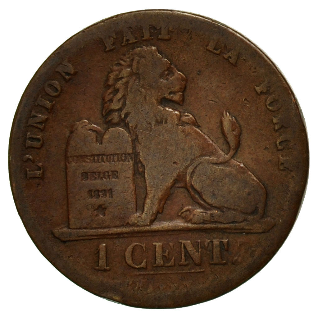Münze, Belgien, Leopold II, Centime, 1870, S, Kupfer, KM:33.1