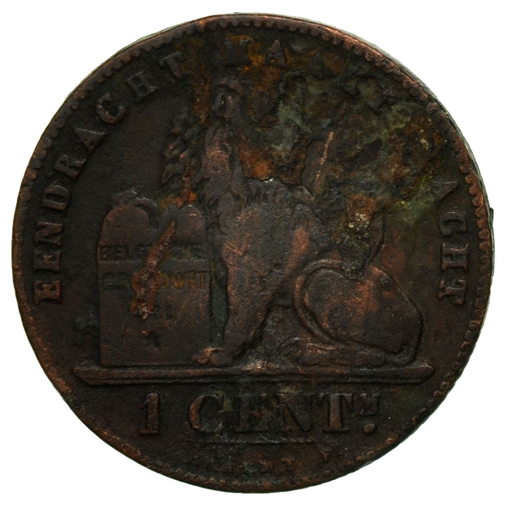 Moneta, Belgio, Leopold II, Centime, 1887, B+, Rame, KM:34.1