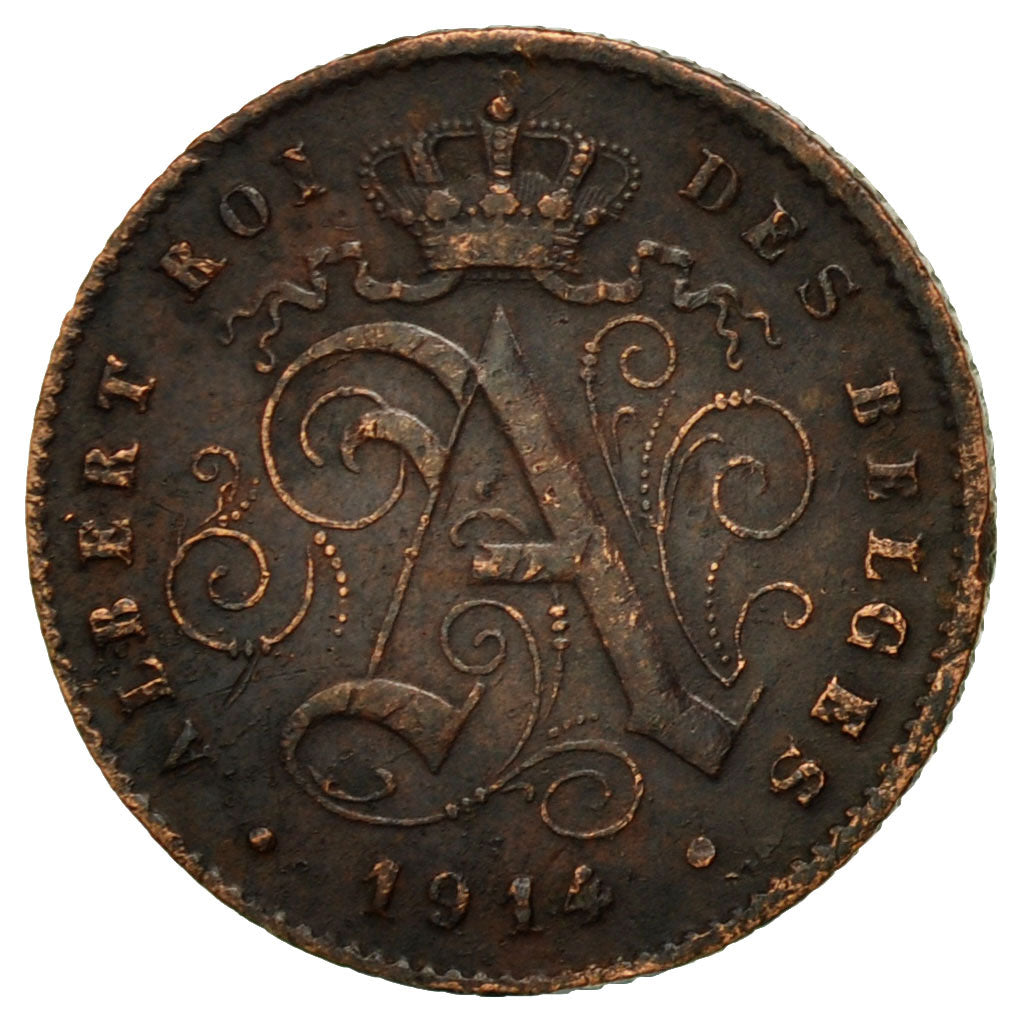 Moneda, Bélgica, Centime, 1914, BC+, Cobre, KM:76