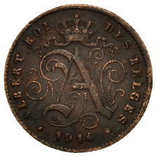 Moneda, Bélgica, Centime, 1914, BC+, Cobre, KM:76
