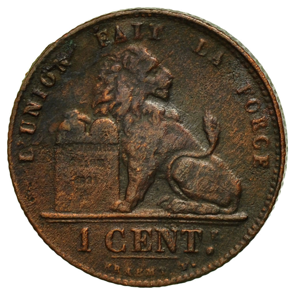 Coin, Belgium, Leopold II, Centime, 1907, VF(30-35), Copper, KM:33.1