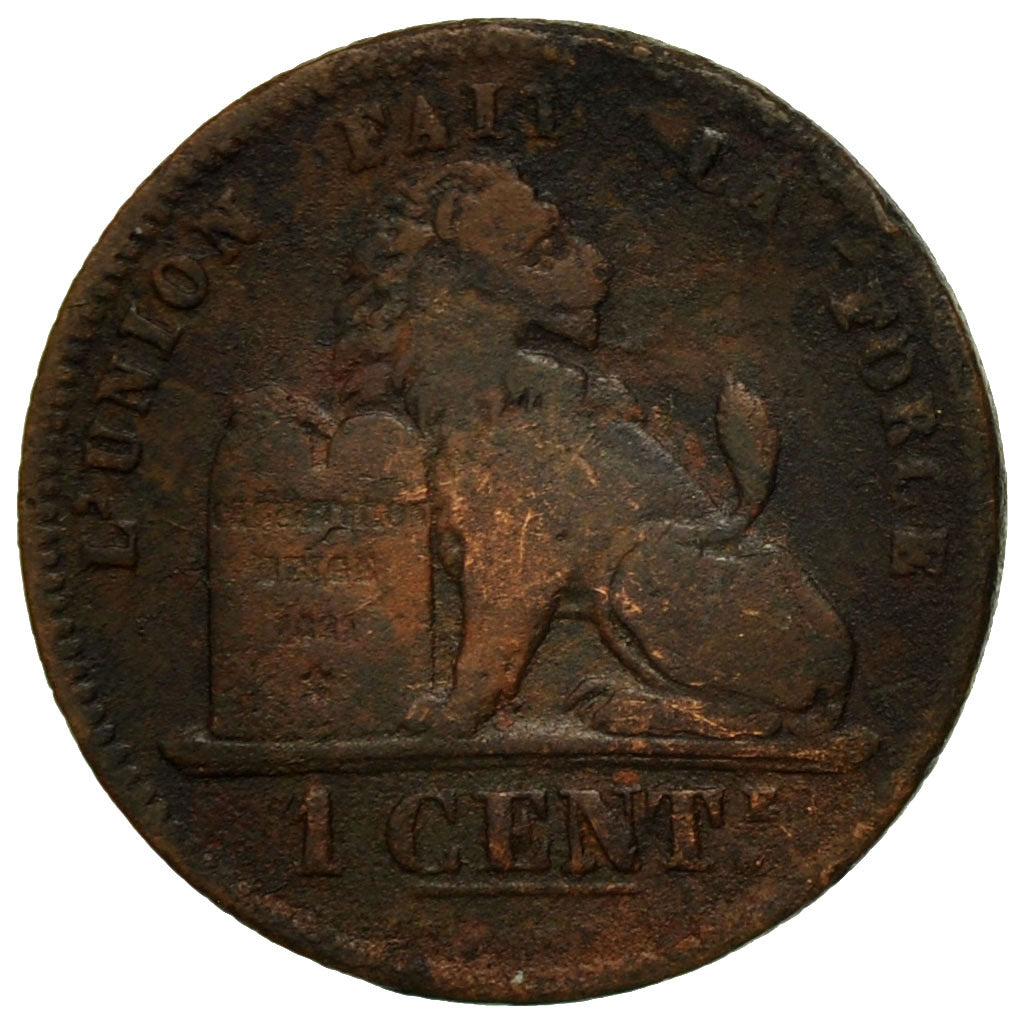 Coin, Belgium, Leopold II, Centime, 1874, VF(20-25), Copper, KM:33.1