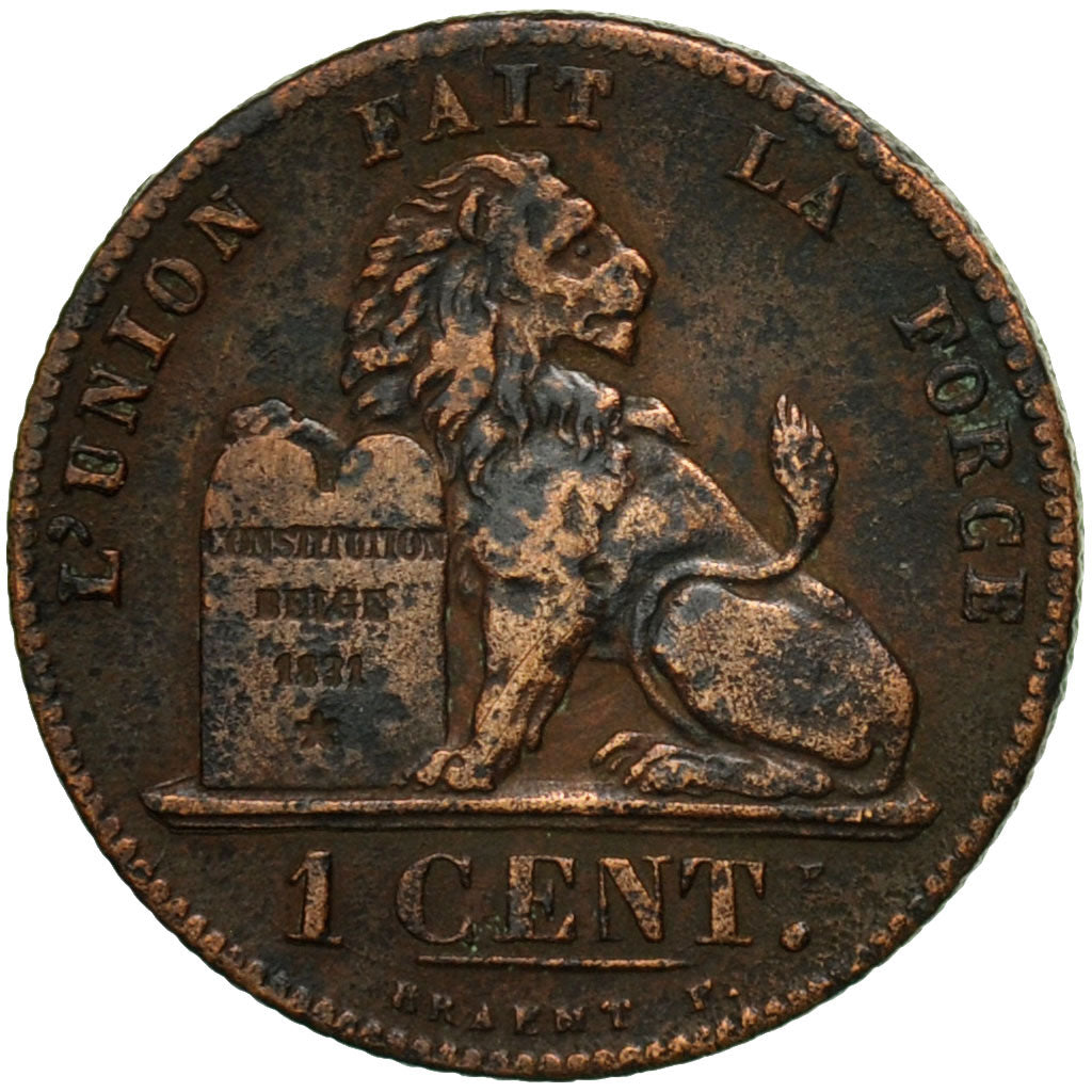 Moneta, Belgio, Leopold II, Centime, 1870, MB, Rame, KM:33.1