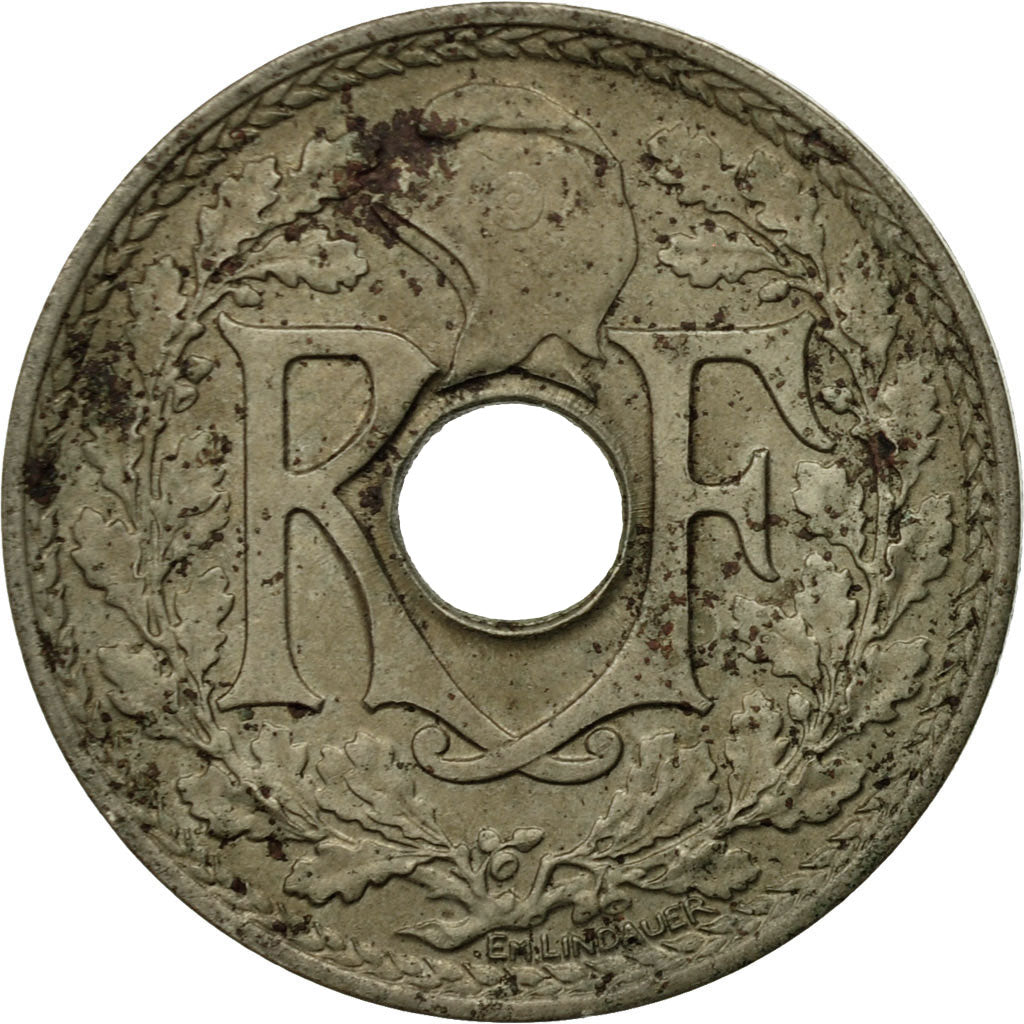 Munten, Frankrijk, Lindauer, 25 Centimes, 1939, FR, Nickel-Bronze, KM:867b