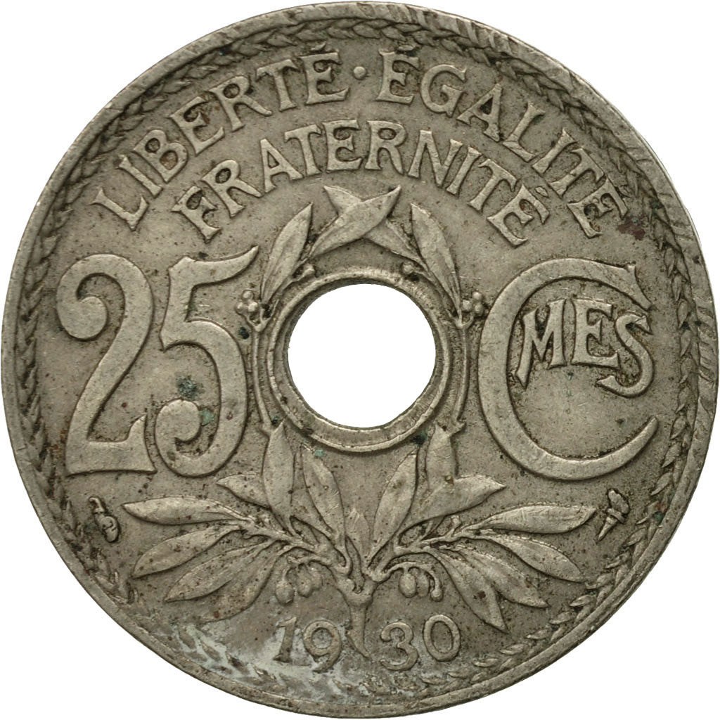 Coin, France, Lindauer, 25 Centimes, 1930, VF(20-25), Copper-nickel, KM:867a