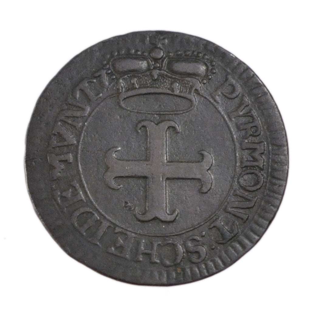 GERMAN STATES, 4 Pfennige, 1761, KM #3, EF(40-45), Copper, 23, 3.60