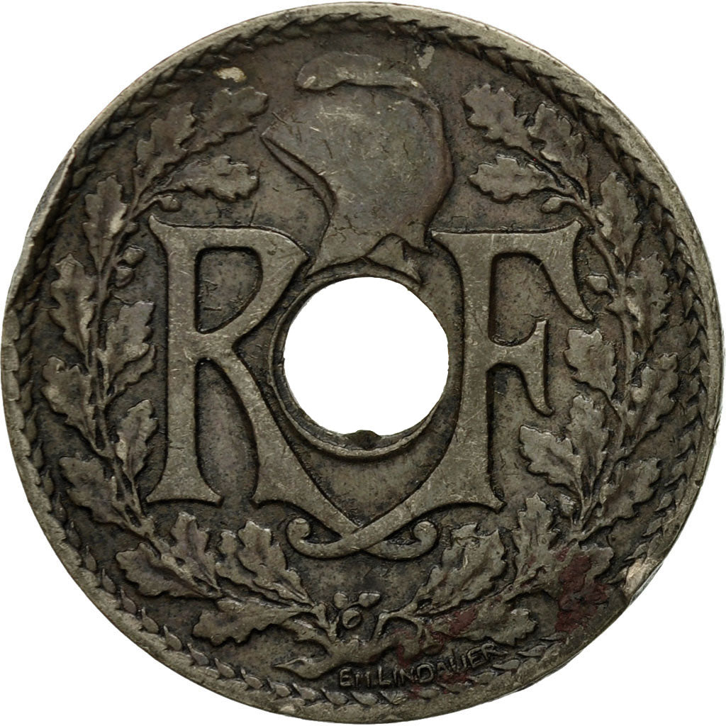 Moneda, Francia, Lindauer, 25 Centimes, 1928, BC+, Cobre - níquel, KM:867a