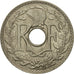 Munten, Frankrijk, Lindauer, 25 Centimes, 1938, ZF+, Nickel-Bronze, KM:867b