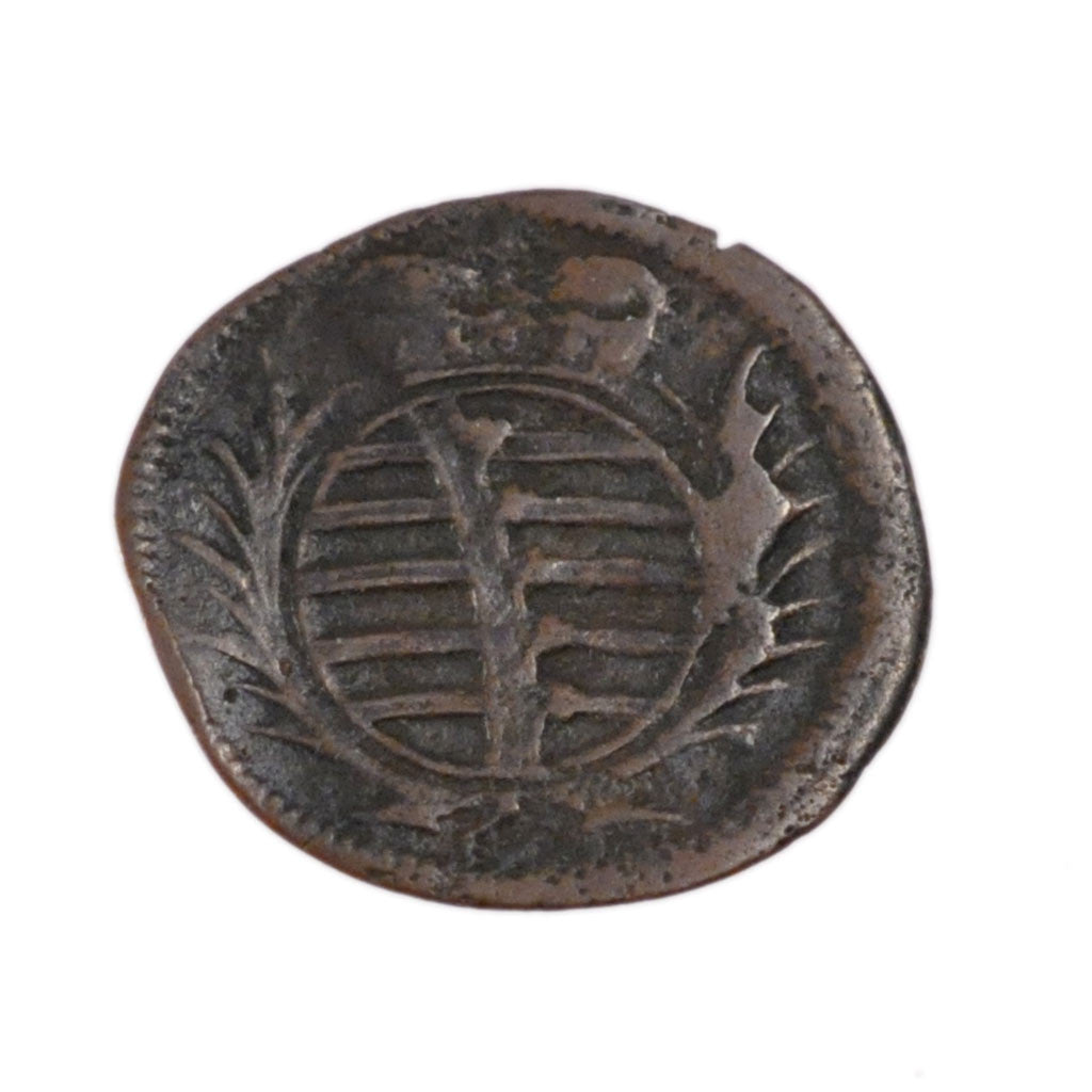 GERMAN STATES, Heller, 1731, Saalfeld, KM #94, VF(30-35), Copper, 16-18, 0.80