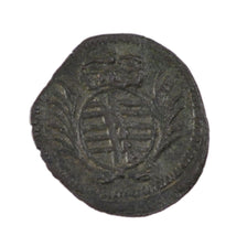GERMAN STATES, Heller, 1745, Saalfeld, KM #10, VF(30-35), Copper, 16.5-18, 0.70