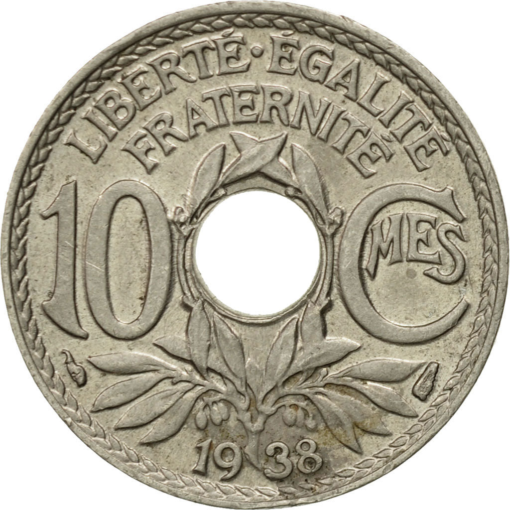 Coin, France, Lindauer, 10 Centimes, 1938, Paris, EF(40-45), Copper-nickel