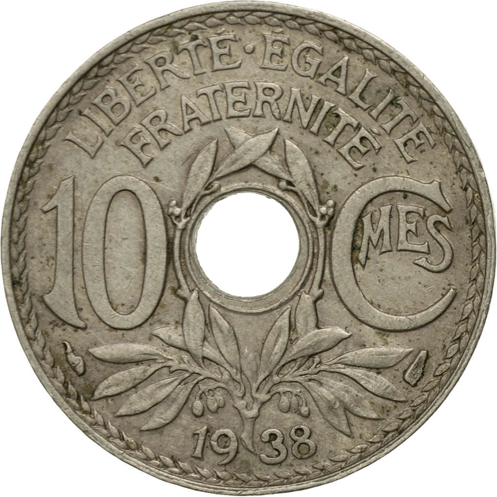 Coin, France, Lindauer, 10 Centimes, 1938, Paris, VF(30-35), Copper-nickel