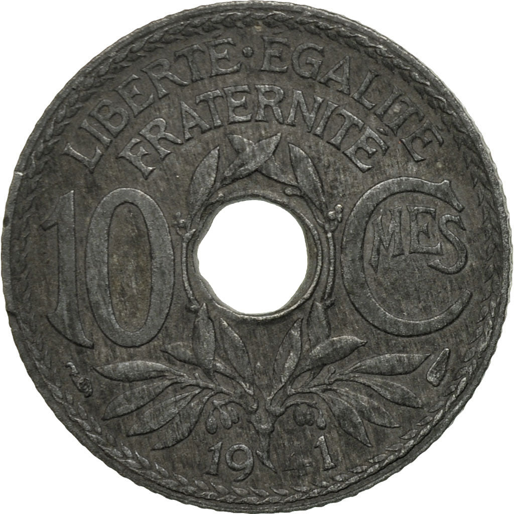 Coin, France, Lindauer, 10 Centimes, 1941, Paris, VF(20-25), Zinc, KM:896