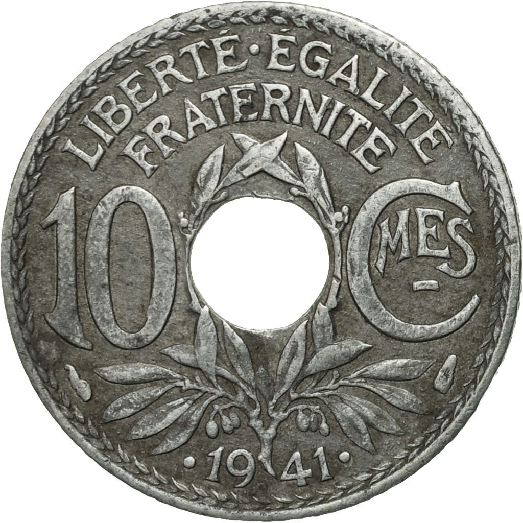 Monnaie, France, Lindauer, 10 Centimes, 1941, Paris, TTB, Zinc, Gadoury:288