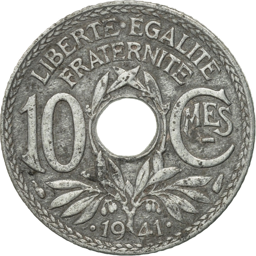 Coin, France, Lindauer, 10 Centimes, 1941, Paris, VF(30-35), Zinc, KM:896