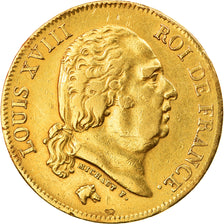 Coin, France, Louis XVIII, Louis XVIII, 40 Francs, 1818, Paris, EF(40-45), Gold