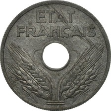 Coin, France, État français, 20 Centimes, 1943, Paris, VF(30-35), Zinc