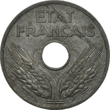 Munten, Frankrijk, État français, 20 Centimes, 1943, Paris, FR+, Zinc