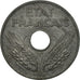 Coin, France, État français, 20 Centimes, 1943, Paris, VF(30-35), Zinc