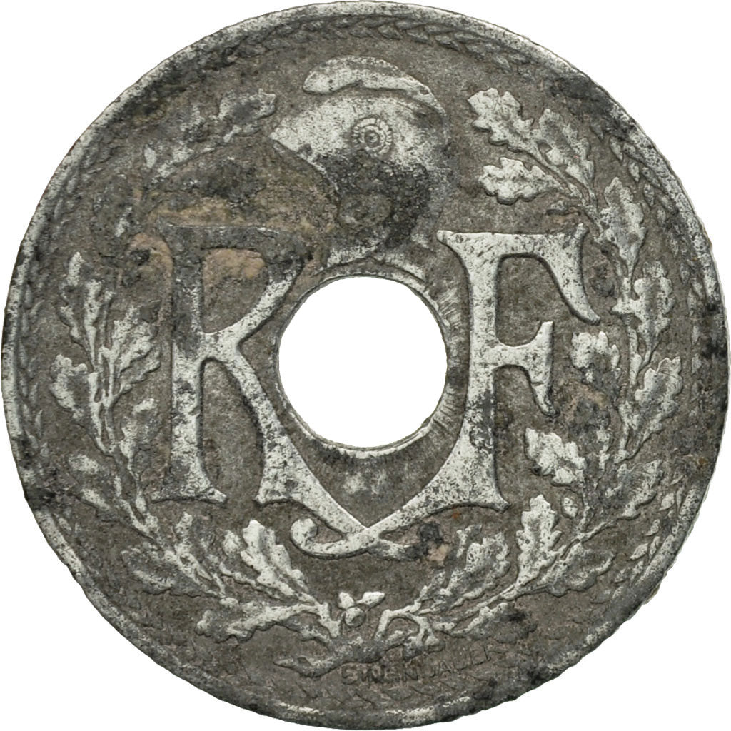 Munten, Frankrijk, Lindauer, 10 Centimes, 1941, Paris, FR, Zinc, KM:896