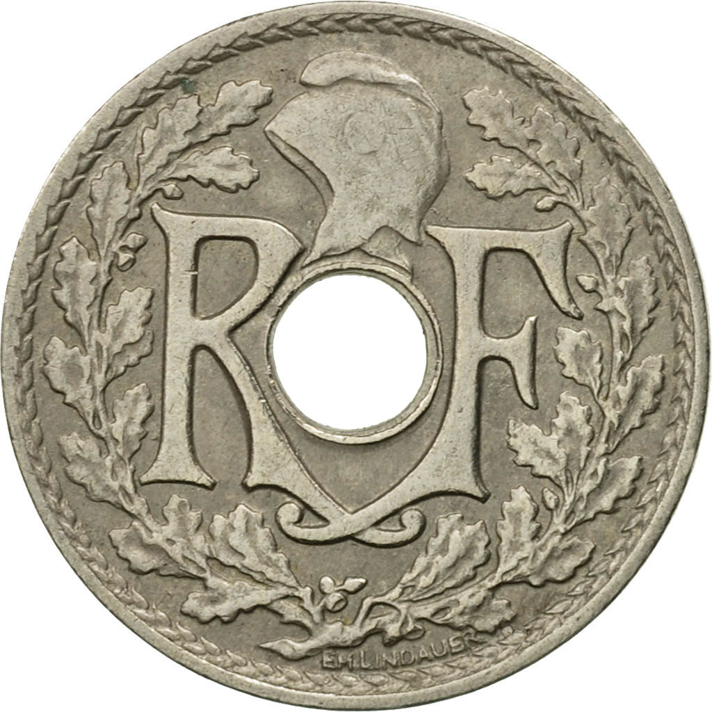 Moneta, Francia, Lindauer, 5 Centimes, 1923, Paris, BB, Rame-nichel, KM:875