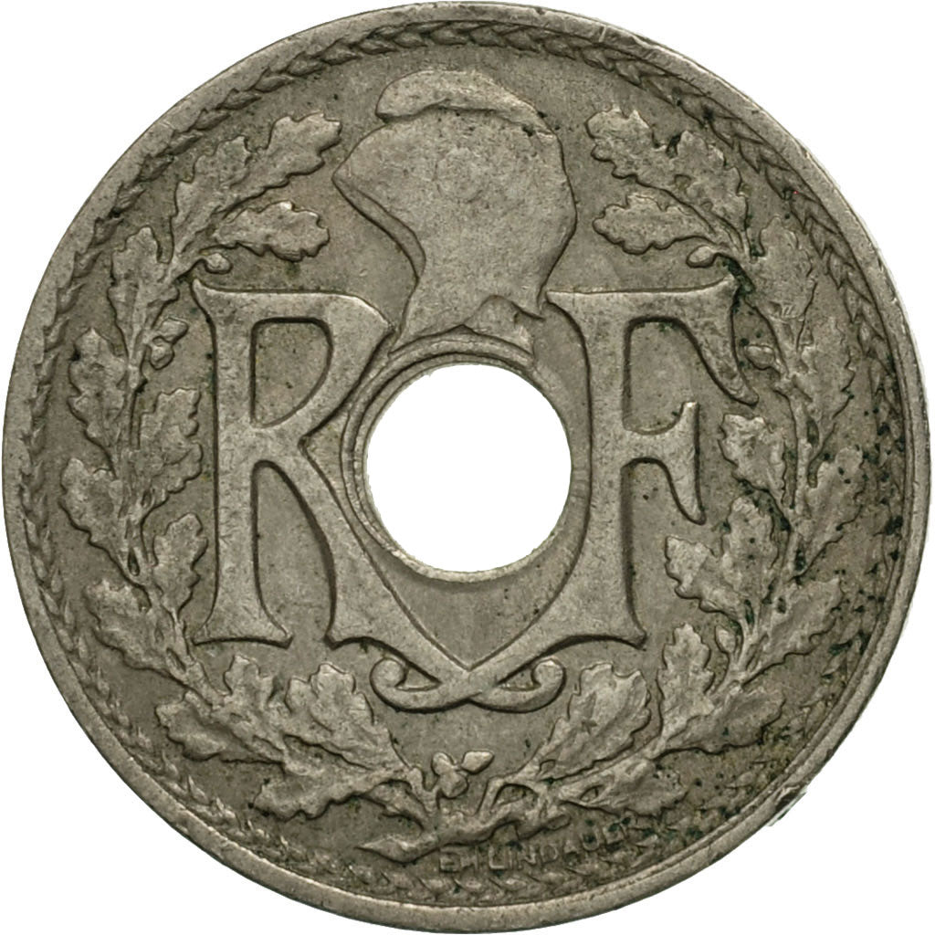 Coin, France, Lindauer, 5 Centimes, 1923, Poissy, EF(40-45), Copper-nickel