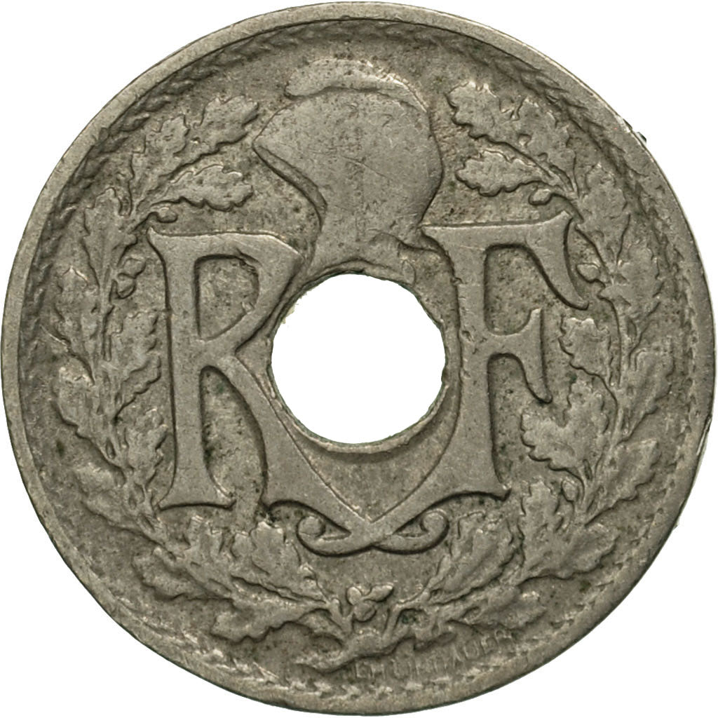 Coin, France, Lindauer, 5 Centimes, 1923, Poissy, EF(40-45), Copper-nickel