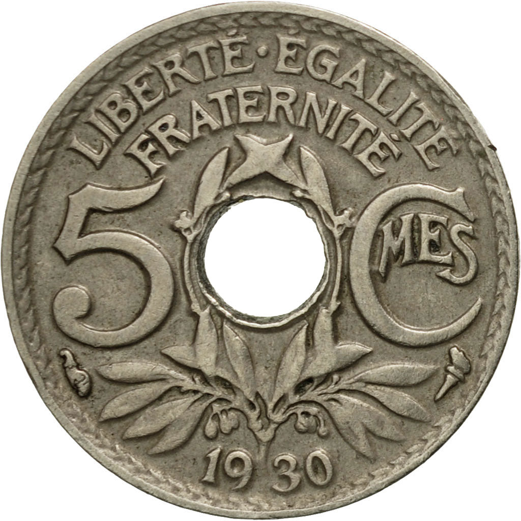 Münze, Frankreich, Lindauer, 5 Centimes, 1930, Paris, SS, Copper-nickel