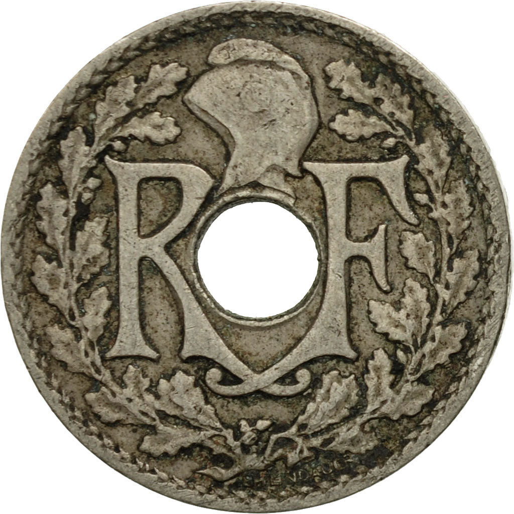 Moneda, Francia, Lindauer, 5 Centimes, 1924, Paris, BC+, Cobre - níquel