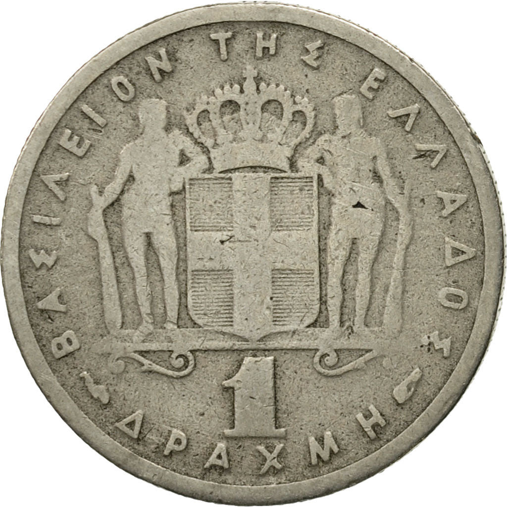 Münze, Griechenland, Paul I, Drachma, 1954, S, Copper-nickel, KM:81
