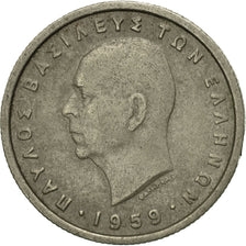 Coin, Greece, Paul I, 50 Lepta, 1959, EF(40-45), Copper-nickel, KM:80