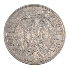 GERMANY - EMPIRE, 25 Pfennig, 1910, Berlin, KM #18, EF(40-45), Nickel, 23, 4.20