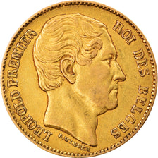 Coin, Belgium, Leopold I, 20 Francs, 20 Frank, 1865, AU(50-53), Gold, KM:23