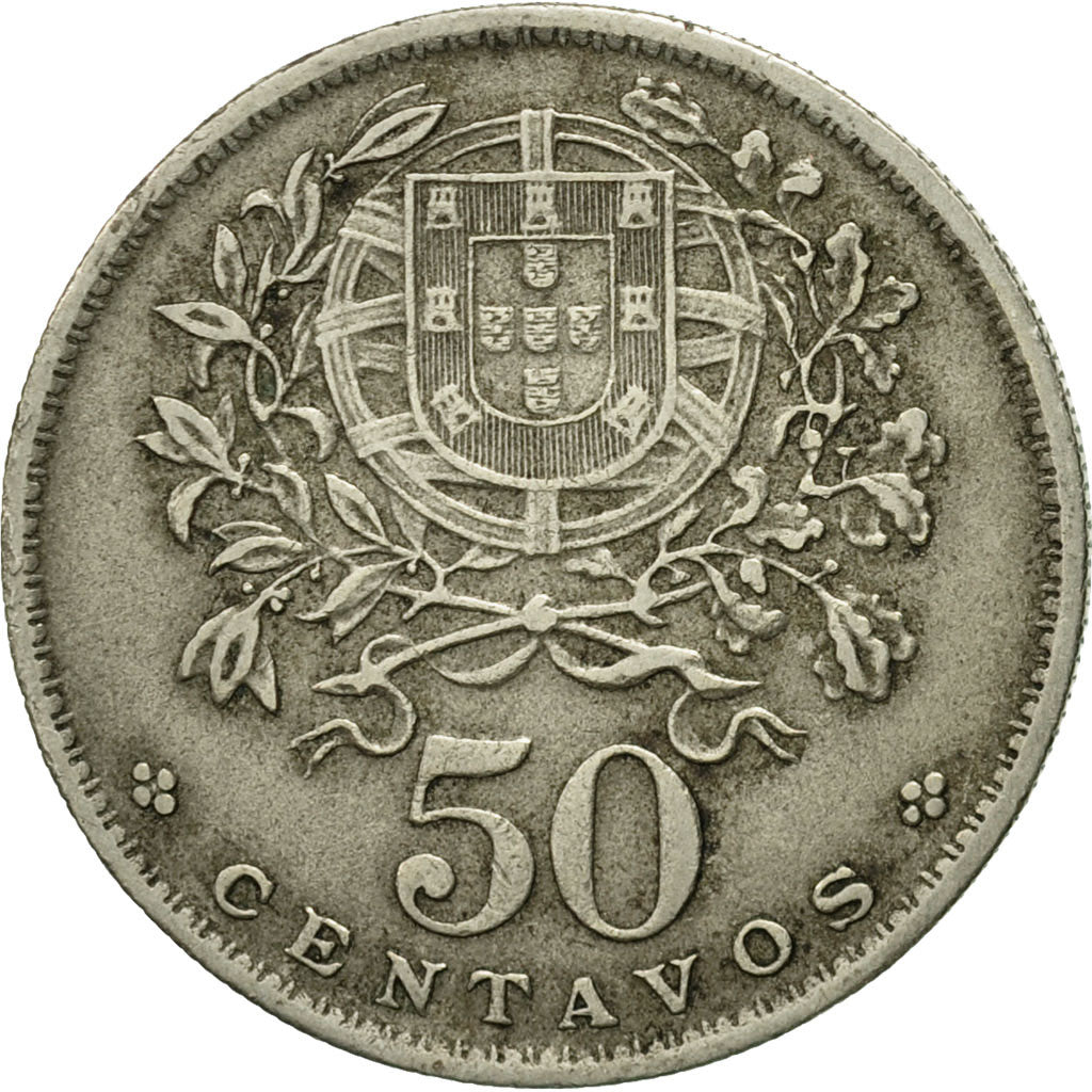 Moneta, Portogallo, 50 Centavos, 1962, MB, Rame-nichel, KM:577