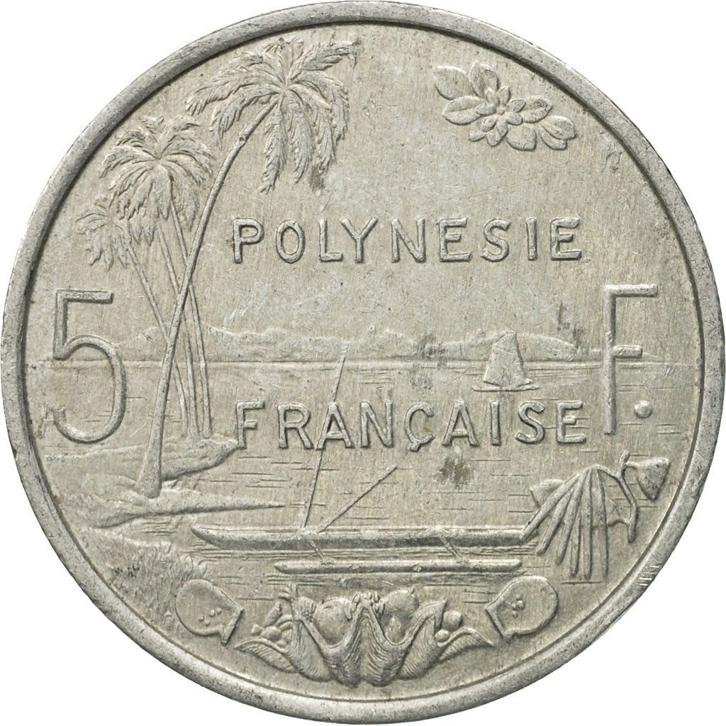 Monnaie, French Polynesia, 5 Francs, 1984, Paris, TB+, Aluminium, KM:12