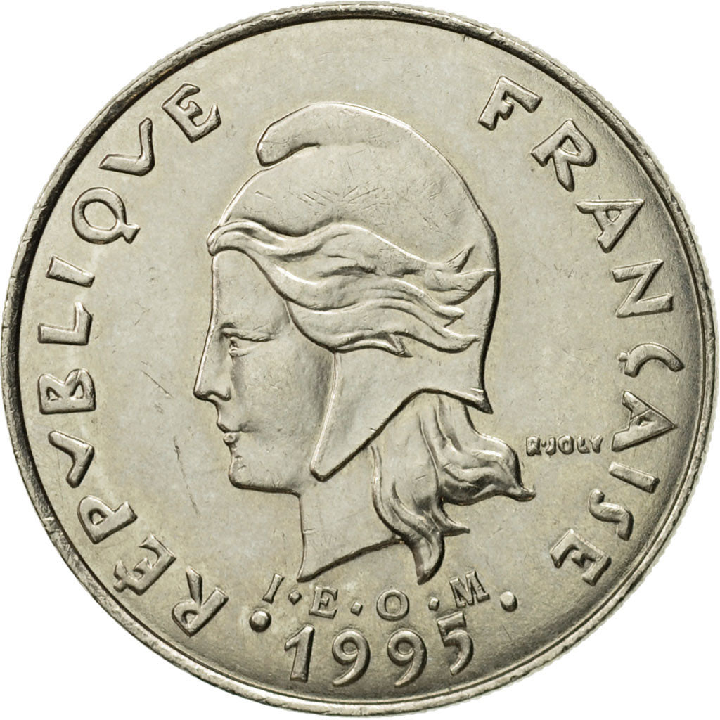 Moneta, Polinesia francese, 20 Francs, 1995, Paris, BB, Nichel, KM:9