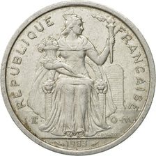 Coin, French Polynesia, 2 Francs, 1983, Paris, VF(30-35), Aluminum, KM:10