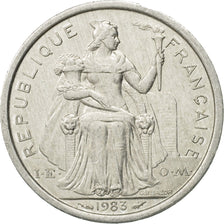 Coin, French Polynesia, Franc, 1983, Paris, EF(40-45), Aluminum, KM:11