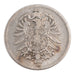 GERMANY - EMPIRE, Mark, 1875, Karlsruhe, KM #7, VF(20-25), Silver, 24, 5.40