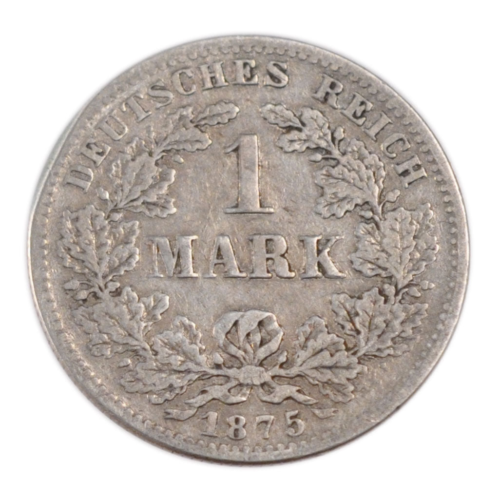 GERMANY - EMPIRE, Mark, 1875, Karlsruhe, KM #7, VF(20-25), Silver, 24, 5.40