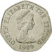 Monnaie, Jersey, Elizabeth II, 50 Pence, 1989, TTB, Copper-nickel, KM:58.1