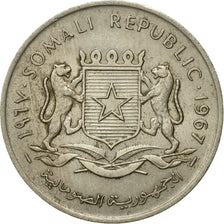 Moneda, Somalia, Scellino / Shilling, 1967, BC+, Cobre - níquel, KM:9