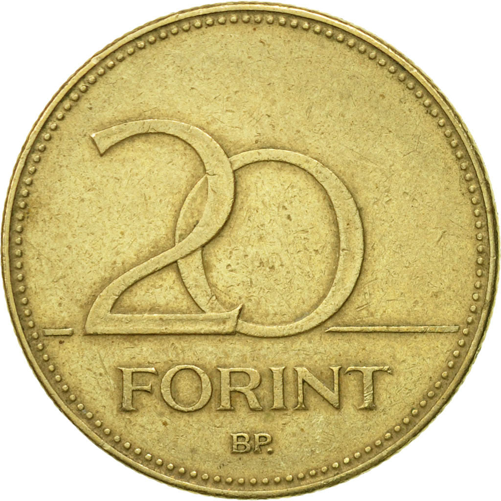 Coin, Hungary, 20 Forint, 1994, Budapest, VF(30-35), Nickel-brass, KM:696