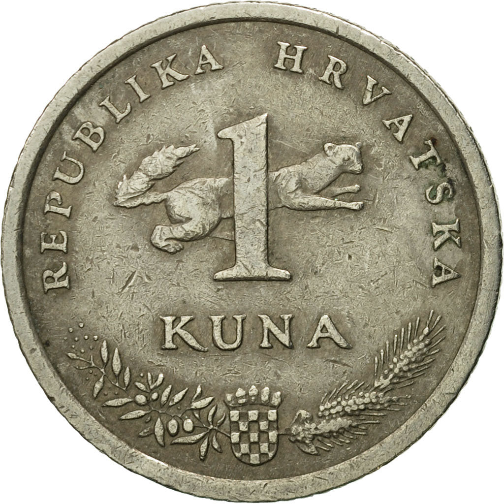 Moneta, Chorwacja, Kuna, 2001, VF(30-35), Miedź-Nikiel-Cynk, KM:9.1