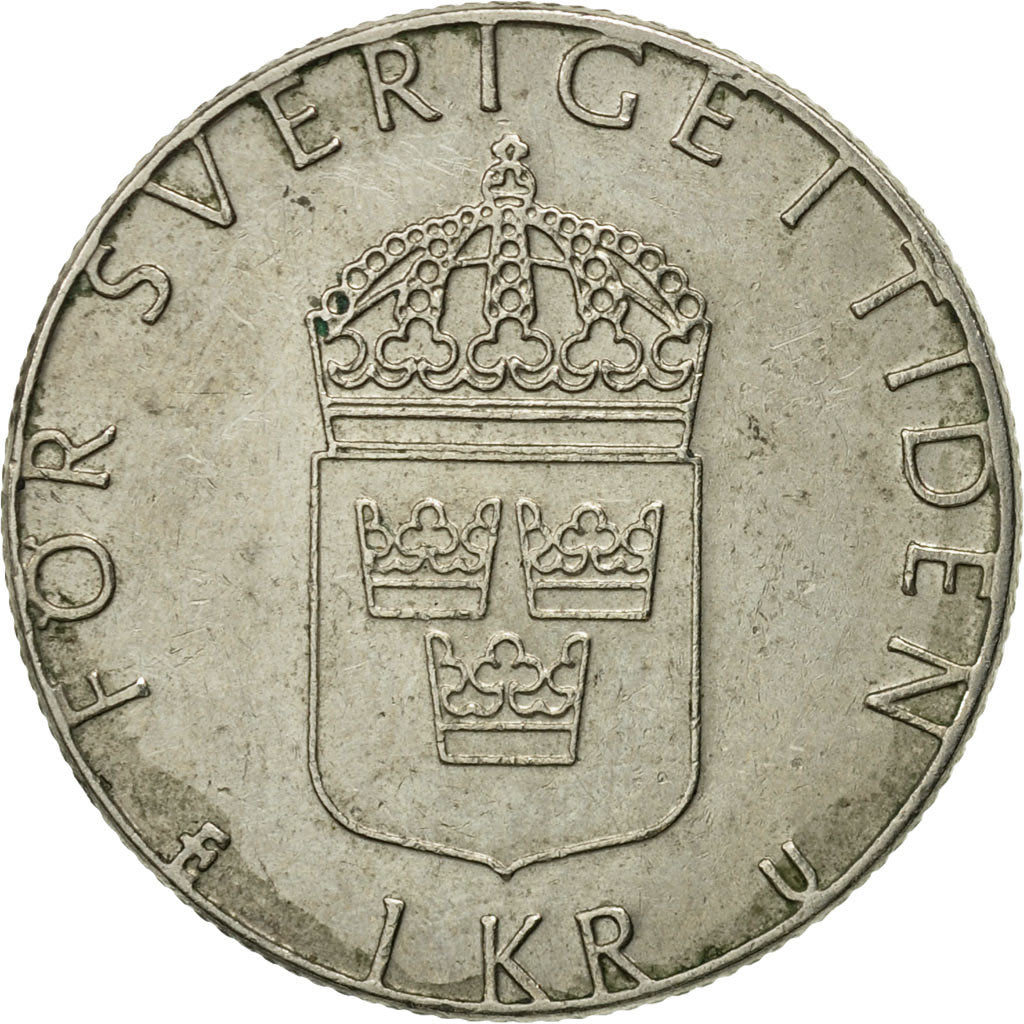 Coin, Sweden, Carl XVI Gustaf, Krona, 1983, VF(30-35), Copper-nickel, KM:852a