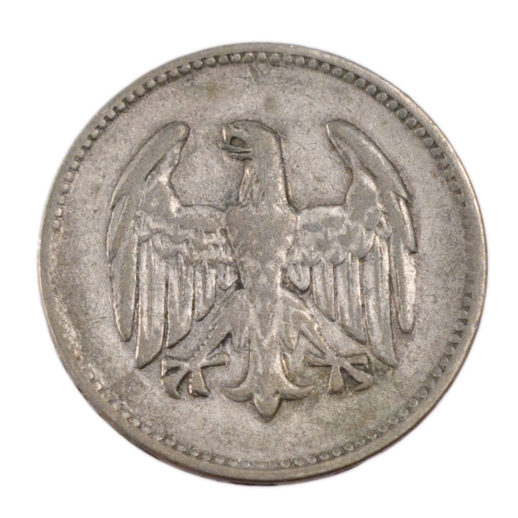 GERMANY, WEIMAR REPUBLIC, Mark, 1924, Stuttgart, KM #42, VF(30-35), Silver, 23,.