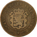 Moneta, Luksemburg, William III, 5 Centimes, 1854, Utrecht, VF(20-25), Bronze