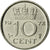 Moneda, Países Bajos, Juliana, 10 Cents, 1972, MBC, Níquel, KM:182