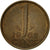 Moneda, Países Bajos, Juliana, Cent, 1965, BC+, Bronce, KM:180