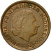 Moneta, Holandia, Juliana, Cent, 1970, EF(40-45), Bronze, KM:180